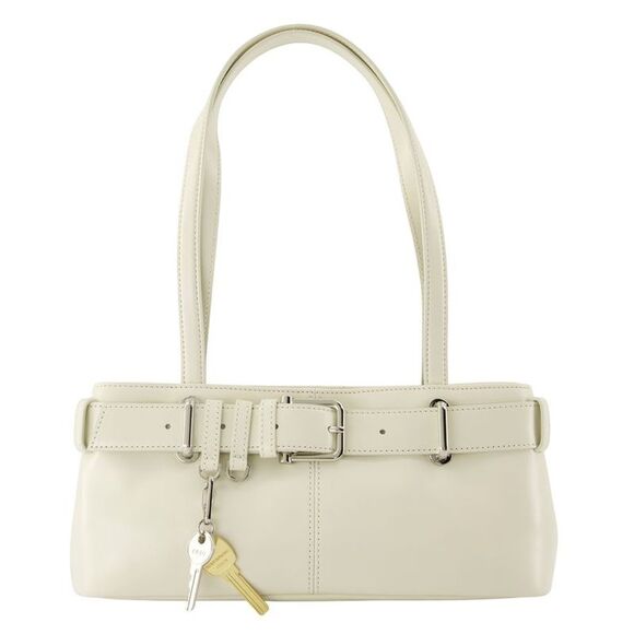 Shoulder Brocle Mini Bag - Osoi - Leather - White - Picture 1 of 2